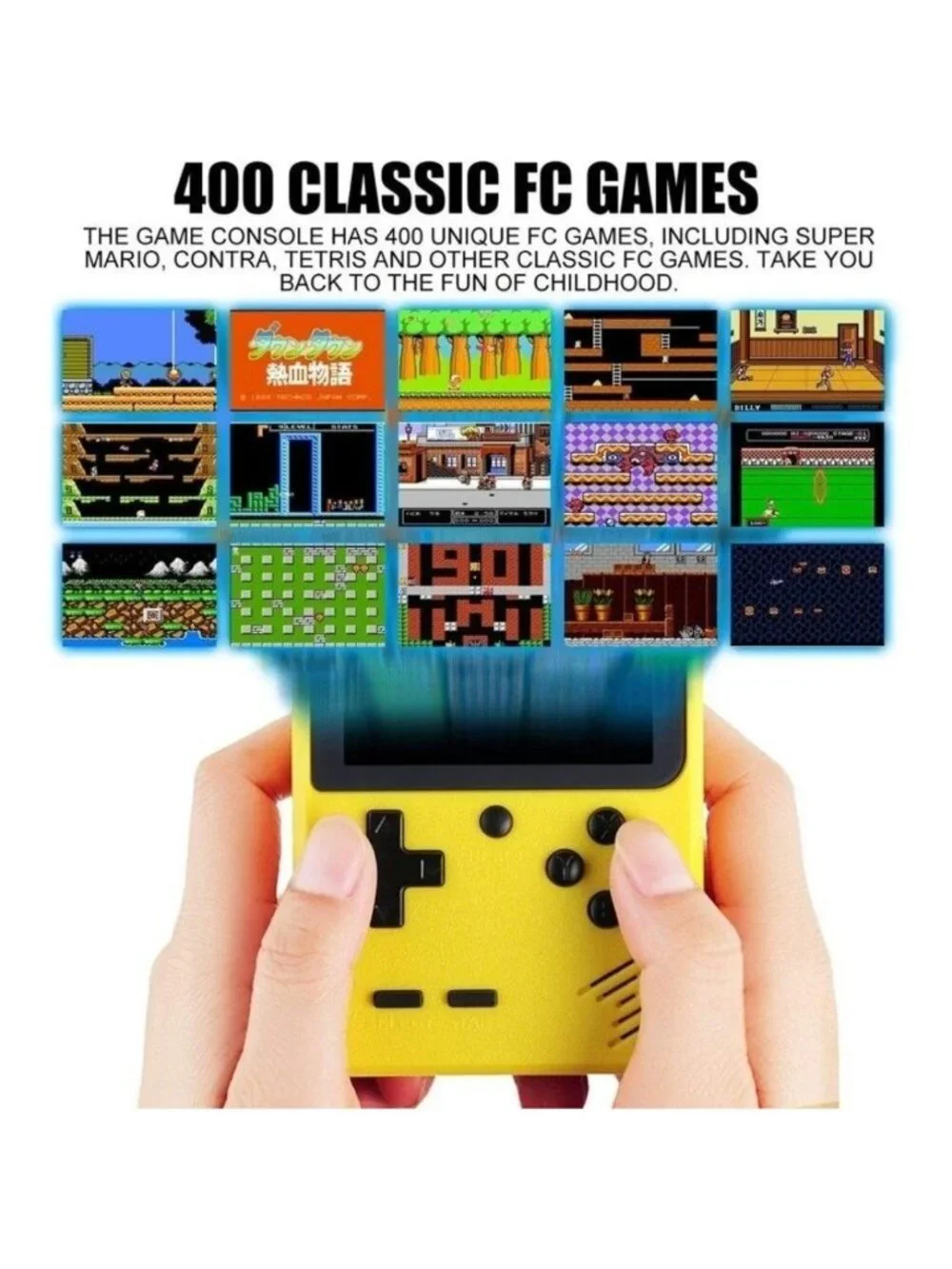 Game Box Plus Handheld Game 400 in 1 Transparent Game Console